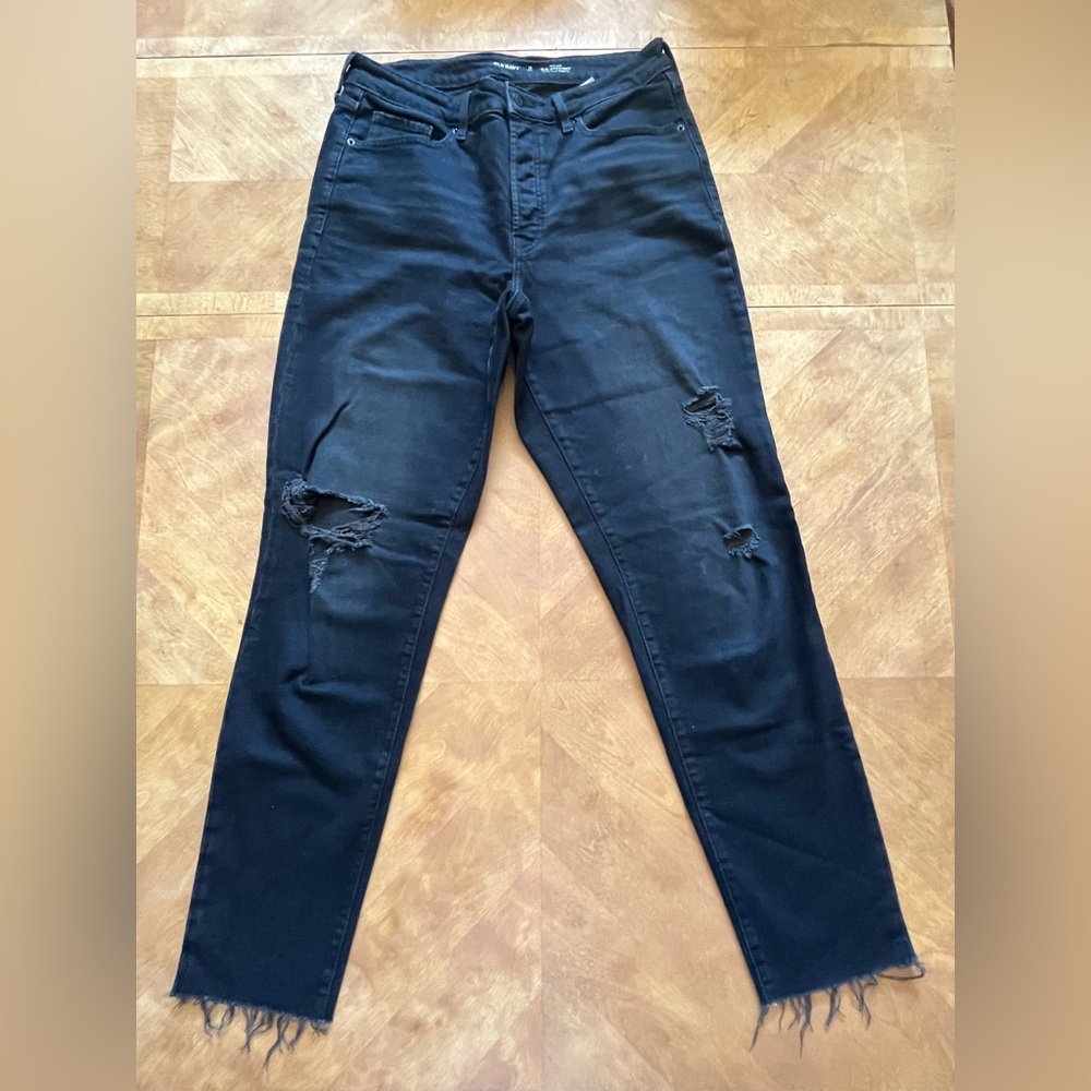 Old Navy Black Straight Leg Jeans | Size 12 Tall